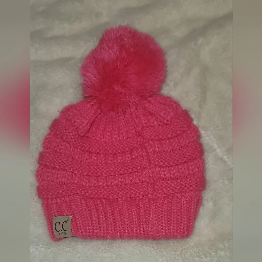 C.C. Kids Pom Beanie Winter Hat